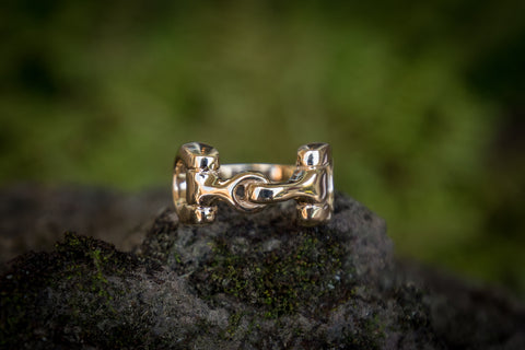 Snaffle Bit Ring - 9ct Gold