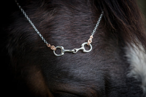 Bit Pendant - 2 Tone - Rose Gold Buckles