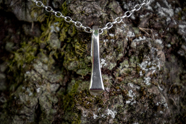 Horse Shoe Nail Pendant - Sterling Silver