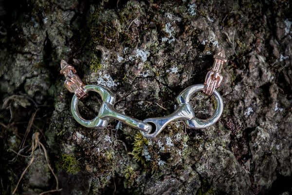 Bit Pendant - 2 Tone - Rose Gold Buckles