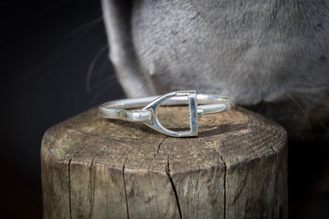 Stirrup Bangle - Sterling Silver