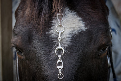 Snaffle Bit and Stirrup Bracelet - Sapphires